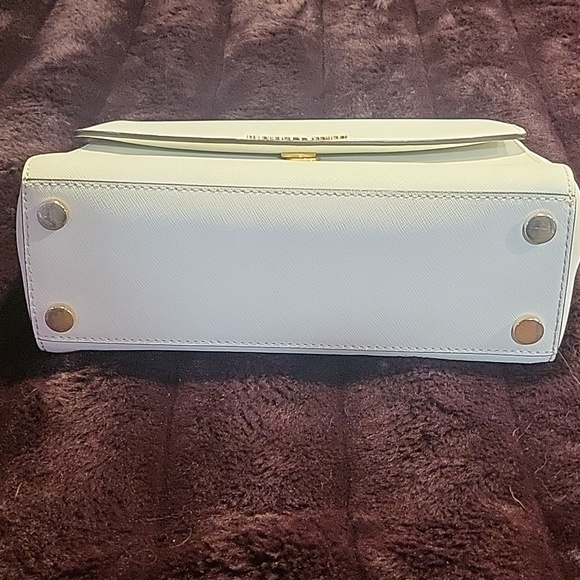 Michael Kors Extra-Small Saffiano Leather Crossbody White - Picture 6 of 9